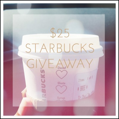 Extra Extra {and a Starbucks Giveaway}